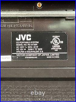 JVC RC-ST2BK Portable Handheld AM/FM Stereo Radio CD Cassette Player Boombox