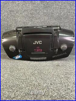 JVC RC-ST2BK Portable Handheld AM/FM Stereo Radio CD Cassette Player Boombox