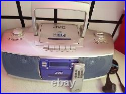 JVC RC-ST3 Vintage Portable Radio CD Cassette Tape Player/Recorder Boombox