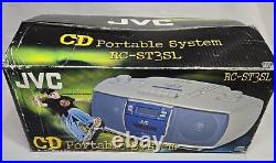 JVC RC-ST3SL AM/FM CD Cassette Boombox Power Cord 2003 RARE Open Box