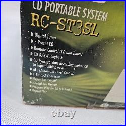 JVC RC-ST3SL AM/FM CD Cassette Boombox Power Cord 2003 RARE Open Box