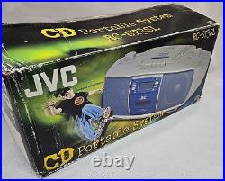 JVC RC-ST3SL AM/FM CD Cassette Boombox Power Cord 2003 RARE Open Box