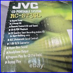 JVC RC-ST3SL AM/FM CD Cassette Boombox Power Cord 2003 RARE Open Box