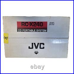 JVC RC-X240 CD Radio Cassette Player/Recorder Orig sealed box opened for testing