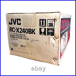 JVC RC-X240 CD Radio Cassette Player/Recorder Orig sealed box opened for testing