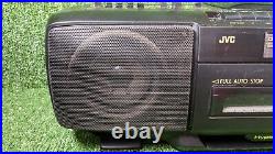 JVC RC-X510 Portable Stereo Boom Box CD Tape Player with Hyper Bass Function