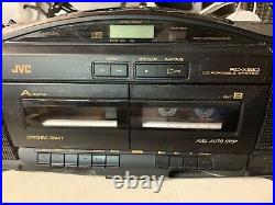 JVC RC-X610 CD Portable System Boom Box Radio Cassette Player Stereo CD Blaster