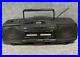 JVC RC-X610 Hyper Bass CD AM/FM Radio Cassette Player Boombox in Black