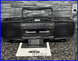 JVC RC-X610 Hyper Bass CD AM/FM Radio Cassette Player Portable System