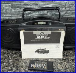 JVC RC-X610 Hyper Bass CD AM/FM Radio Cassette Player Portable System