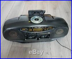 JVC RC-X720 Stereo Portable System CD Cassette Radio Player Beatbox Boombox