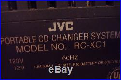 JVC RC-XC1 AM/FM 3 Disc CD Changer Cassette Player Boombox Portable Stereo NICE