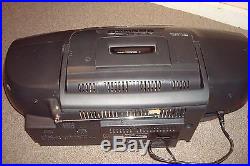 JVC RC-XC1 AM/FM 3 Disc CD Changer Cassette Player Boombox Portable Stereo NICE