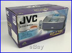 JVC RD-T70BU CD Portable System AM/FM Radio CD Player With Remote & Manual