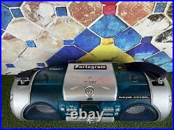 JVC RV-B550 PORTOGRAM Pitch Control Boombox Portable Stereo Guitar Aux READ DESC