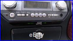 JVC RV-DP200 Portable Boombox Ghetoblaster Woofer CD Player Mixer Drum Bluetooth