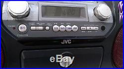 JVC RV-DP200 Portable Boombox Ghetoblaster Woofer CD Player Mixer Drum Bluetooth