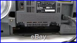 JVC RV-DP200 Portable Boombox Ghetoblaster Woofer CD Player Mixer Drum Bluetooth