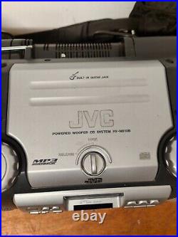 JVC RV-NB10B Boomblaster Portable Player Cassette Tape CD Radio Stereo Working