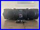 JVC RV-NB52B KABOOM! Powered Woofer Stereo Boombox w AM/FM CD USB iPod Dock