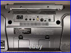 JVC RV-NB70B Portable Boombox Stereo CD Player/FM Radio/USB/ iPOD Dock TESTED