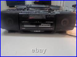 JVC Victor RC-X50 G-Horn EX Bass CD AM/FM Radio Double Cassette Player