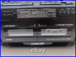 JVC Victor RC-X50 G-Horn EX Bass CD AM/FM Radio Double Cassette Player