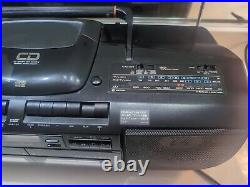 JVC Victor RC-X50 G-Horn EX Bass CD AM/FM Radio Double Cassette Player