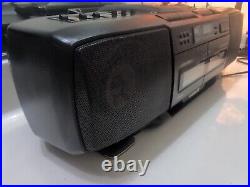 JVC Victor RC-X50 G-Horn EX Bass CD AM/FM Radio Double Cassette Player