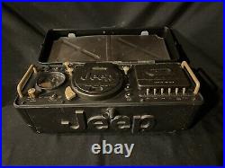 Jeep Boombox Portable CD Radio AM/FM Cassette Player WPSS-1A Vintage