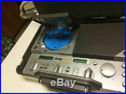 Jeep Portable Stereo Aluminum Z-Case Boombox Model ZC-PSB-9 AM/FM /WB CD player