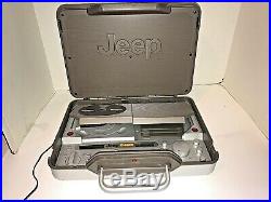 Jeep Portable Stereo Aluminum Z-Case Boombox Model ZC-PSB-9 AM/FM /WB CD player