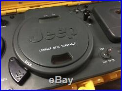 Jeep Vintage Boombox Portable Radio CD Cassette Tape Player Water Resistant