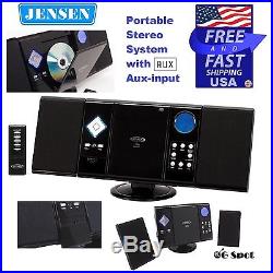 Jensen AM/FM Radio CD Player Portable Stereo System with Aux-input