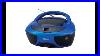 Jensen CD 475b Portable Sport Stereo Boombox CD Player With Am Fm Radio Blue