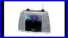 Jensen CD 565sl Black Silver Sport Handle CD Bluetooth Boombox Portable Bluetooth Music System