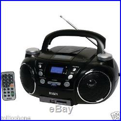 Jensen CD-750 CD Radio Boombox Portable AM/FM Stereo CD Player with MP3 Encoder