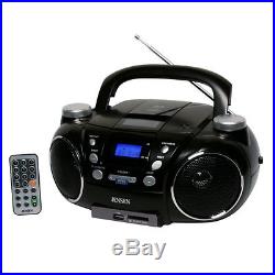 Jensen CD-750 Portable Boombox CD Player AM/FM Radio WithMP3 Encoder/Player Aux-in