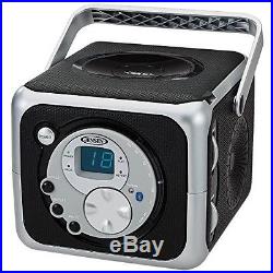 Jensen CD555 Black Limited Edtion Portable Bluetooth Music System with CD Player