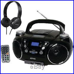 Jensen CD750 Portable AM/FM Stereo CD, MP3, Encoder/Player with On-Ear Headphones