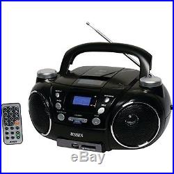 Jensen CD750 Portable AM/FM Stereo CD Player with MP3 Encoder/Player (Black)