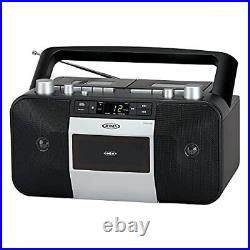 Jensen Music System with CD/MP3 & Dual Cassette Player & Recorder