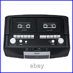 Jensen Music System with CD/MP3 & Dual Cassette Player & Recorder