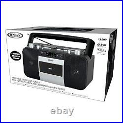 Jensen Music System with CD/MP3 & Dual Cassette Player & Recorder