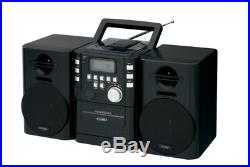 Jensen Portable Music System with CD Player and FM Stereo Radio LCD Display