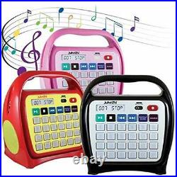 Juke24 Portable, Digital Jukebox with CD Player and Karaoke Function Pink