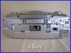Jvc Boombox Rc-bx530sl-cd Portable Stereo System-cassette Player-remote Control