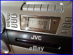 Jvc Rc-bm5 Portable Boombox Mp3 CD Tape Cassette 2002