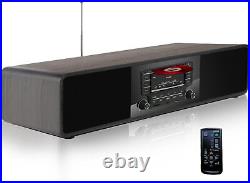 KEiiD KD-V01 Bluetooth CD Player with Stereo Speakers Boombox for Home Black