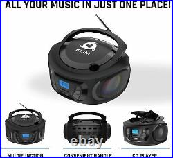 KLIM Boombox Portable Audio System. FM Radio, CD Player, Bluetooth, MP3, USB, +
